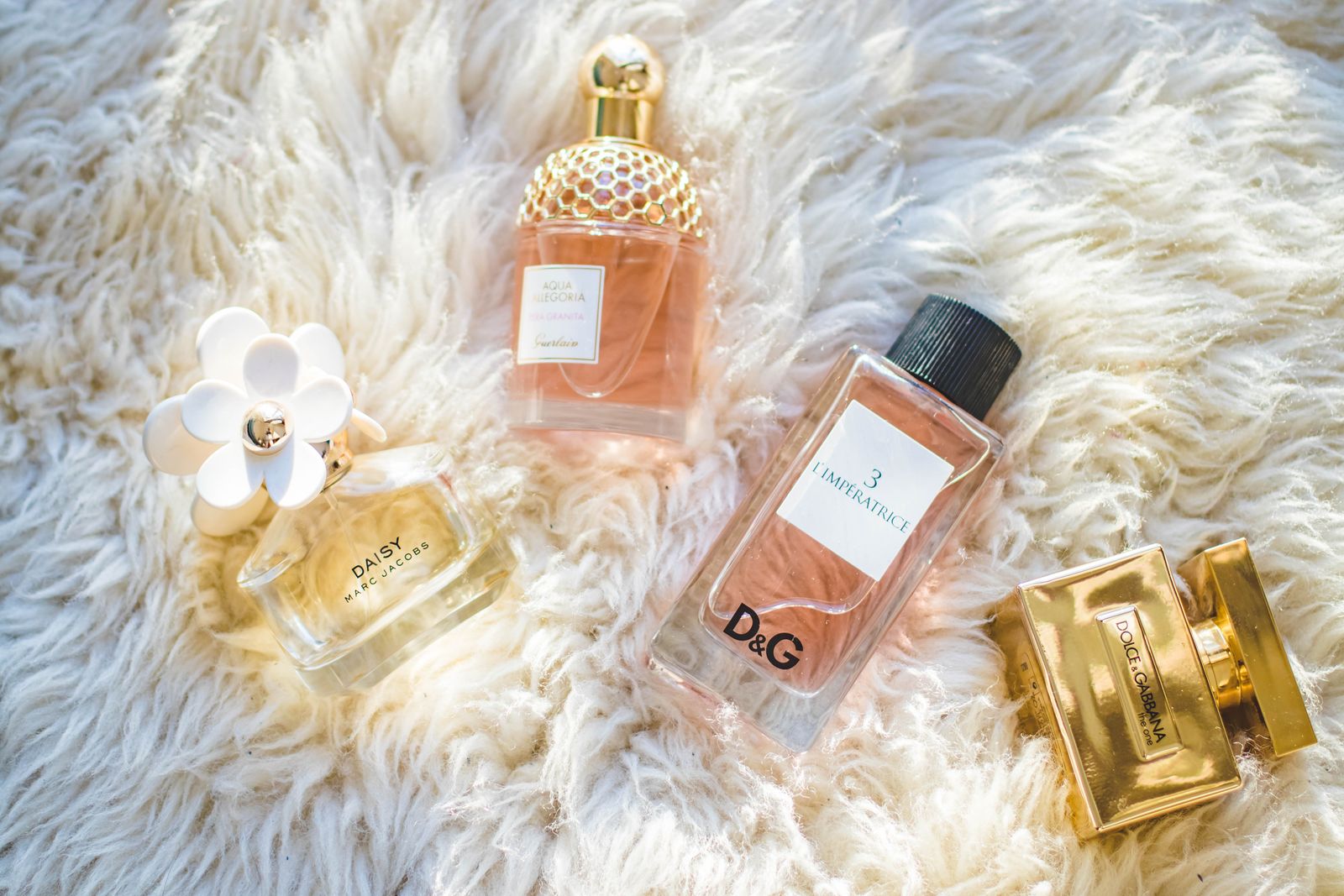 Duty-free perfume bottles at Go Duty Free Mauritius