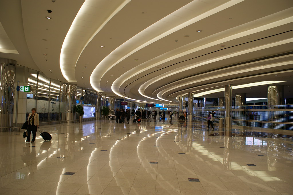 Airport arrivals area